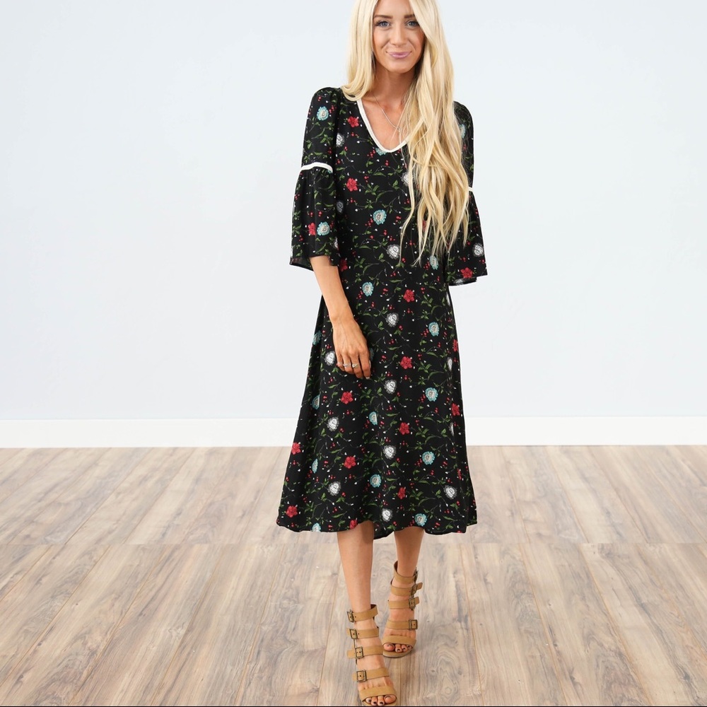 Floral bell dress